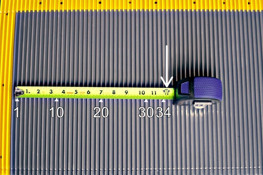 REN Clean measurement guide showing how to determine your needed pad size for your facility.